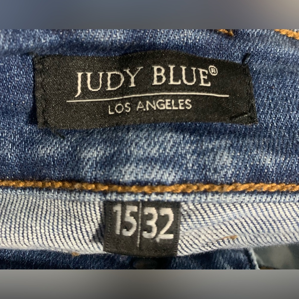 Judy Blue Wide Leg Jeans in Medium Blue Wash - Picture 5 of 6